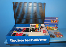 FischerTechnik  1000 Großer Sortierkasten blau mit Bauplatte  voll -3- #8317