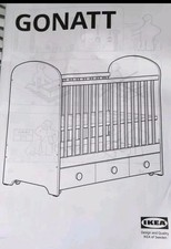 IKEA Baby/Kinderbett GONATT in Grau