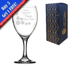 Neuheit graviertes Weinglas