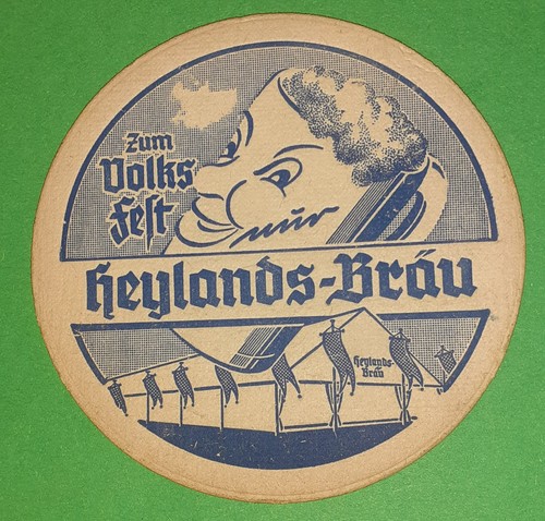 Bierdeckel heylands bräu - bierdeckel, "heylands-bräu"