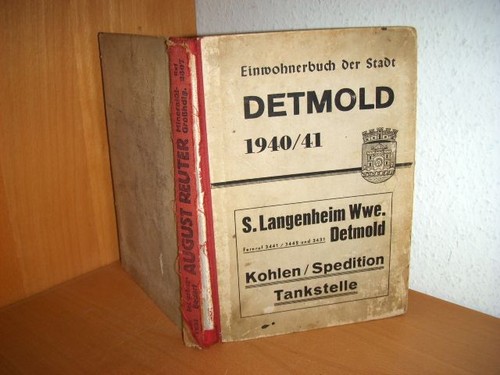 Detmold einwohnerbuch der - einwohnerbuch,