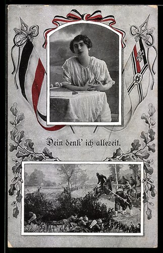 Junge frau denkt - junge, ihren