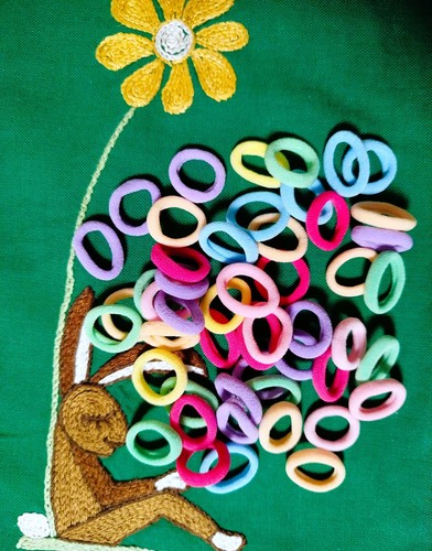 100 haargummi haarband - haargummi,
