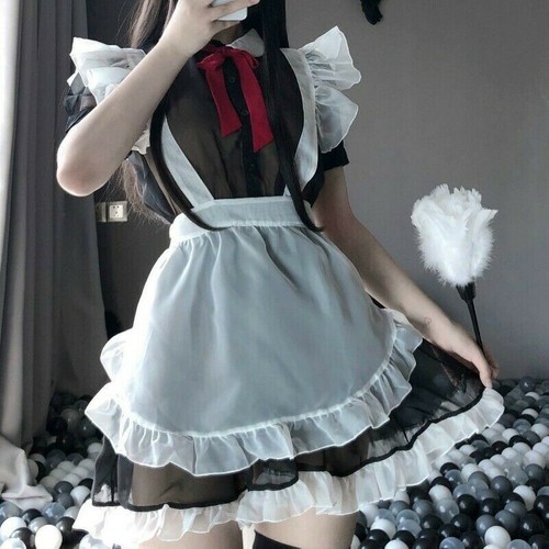 Damen lolita kellnerin kostüm - kellnerin,