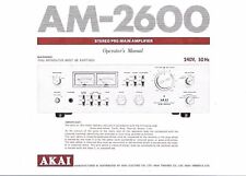 Akai  Bedienungsanleitung user manual operator´s manual für AM- 2600  Copy