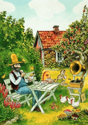 Postkarte pettersson und - postkarte, "pettersson
