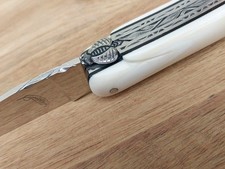 Taschenmesser Laguiole Warzenschweinzahn Triple Platine von David Dauvillaire