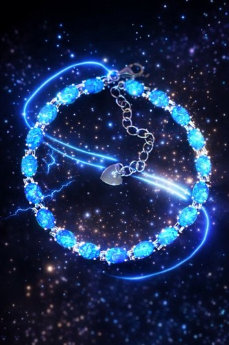 Blau opal armband - 1,