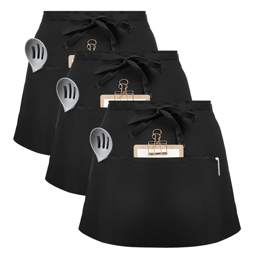 3er pack hüftschürze schwarz - 3er,
