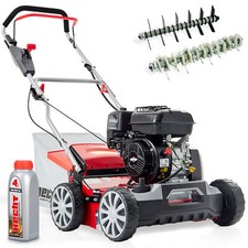 Vertikutierer Benzin 40 cm Arbeitsbreite 5PS Moosentferner Rasenlüfter ID6680