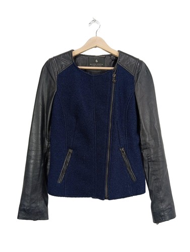 Maison scotch lederjacke damen - maison,