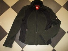Wellensteyn,Arosa,Fleecejacke,Schwarz/Oliv Grün,Gr.M,UNISEX,Brustweite,51cm