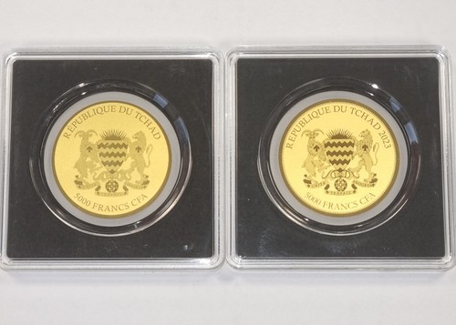 Goldmünze 5000 francs - 2x,