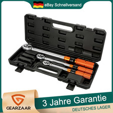 3tlg Drehmomentschlüssel Set 1/4" 3/8" 1/2" 5-25Nm 10-60Nm 40-220Nm Ratsche