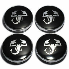 4x 60mm Skorpion ABARTH Fiat Nabendeckel Felgendeckel Nabenkappen Wheel Caps DE+
