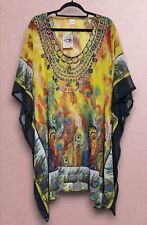 Strand Kimono Kleid Kaftan Bademode Strandtunika Einheitsgröße 2XL 3XL 44 46 48