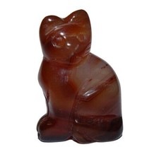 Carneol - Achat Katze dunkel