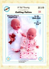  PUPPEN STRICKMUSTER Nr. 215