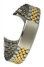 Edelstahluhrarmband bicolor