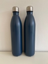 Trinkflasche Thermosflasche    2 Stück Matt blau  Volkswagen 1000 ml Neu!
