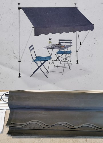Relaxdays klemmmarkise 400cm - klemmmarkise,