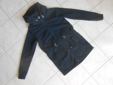 Damen Long Sweatjacke mit Kapuze Mantel Jacke Kapuzenjacke Pullover Sublevel S M