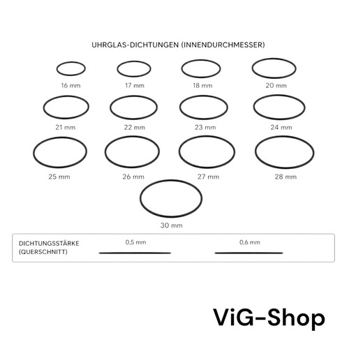 Uhrglas dichtungsring - uhrglas, |
