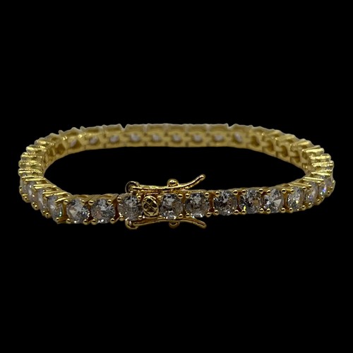 Iced out tennis - bracelet, /