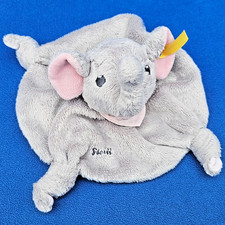 STEIFF SCHMUSETUCH ELEFANT TRAMPILI ELEPHANT KUSCHELTUCH GRAU ROSA