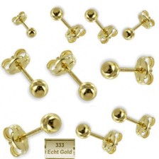 333 Gold 333 Kugel Ohrstecker