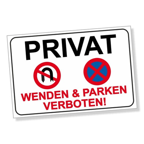 Parkverbotsschild privat - parkverbotsschild,