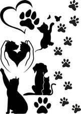 20 teiliges Sticker Katze