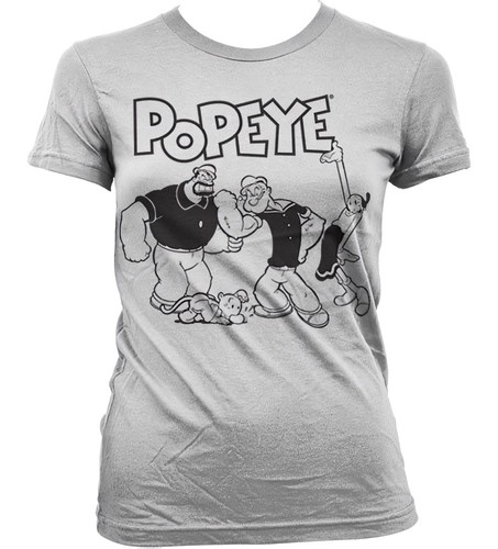 Popeye group girly shirt - group, t-shirt