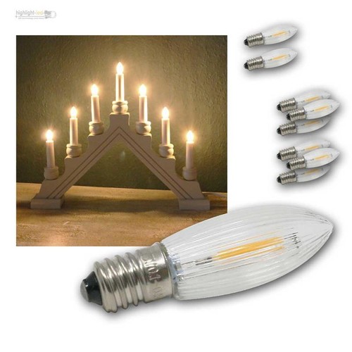 E10 filament led riffel kerzen - filament,
