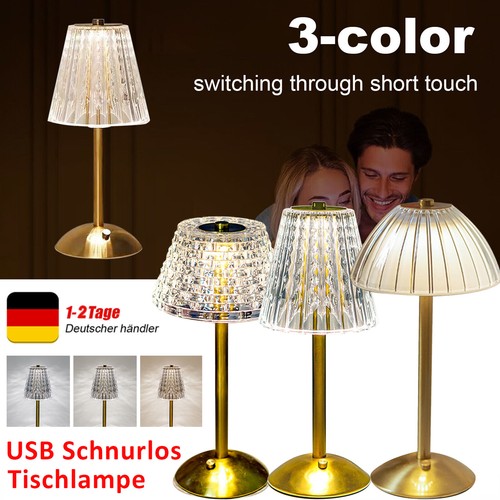Led kristall tischlampe - kristall, usb