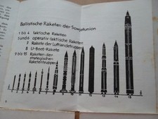 altes  DDR  Prospekt - Raketenwaffen  SU - Russland  wie Bilder  -