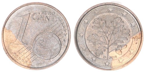 Brd cent 2014 fehlprägung - brd,