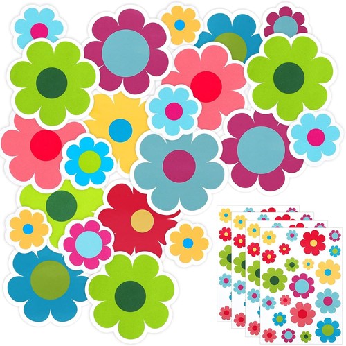 Blumen fahrrad aufkleber 4er - blumen, aufkleber,