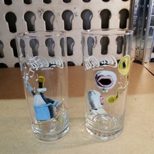 Coca Cola 2 Gläser 0,3 l Gastro Sonderedition Musik gelb + blau