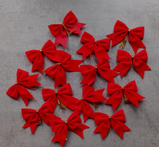 Kleine Schleifen Kunststoff/Samt Weihnachtsdeko