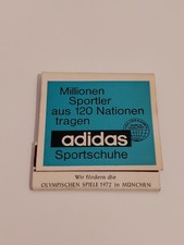 Streichholzheftchen, Adidas