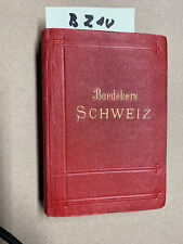 Baedeker Schweiz 1920