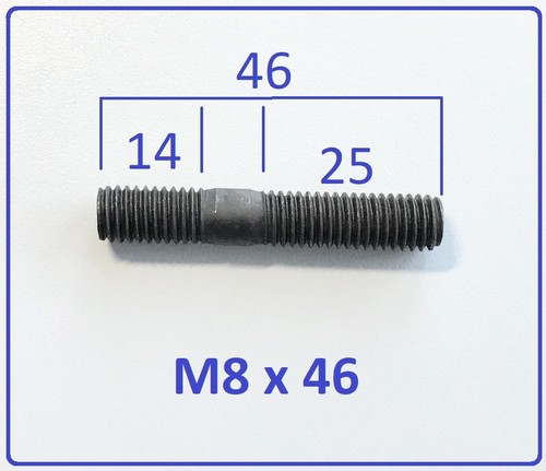 Stück stehbolzen m8x46 - m8x46, 8.8