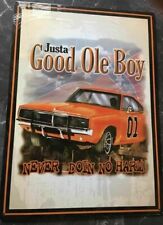 US Blechschild General Lee justa good ole Boy ca. 40 x 31  cm Dodge Charger