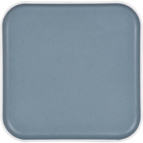 Essteller eckig blau - , aus