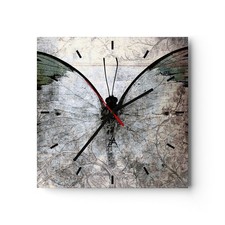 Modern Wanduhr 30x30cm Quadrat