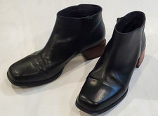 Camper black leather ankle - black,