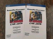 AnnenMayKantereit - Innenraum Stehplatz Ticket - Frankfurt Festhalle 03.07.2026