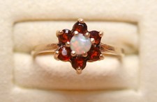 Ring 9 kt Gelbgold - Feueropal