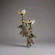 Ohrringe Modeschmuck (selbstgemacht) süße Teddybärchen Strass